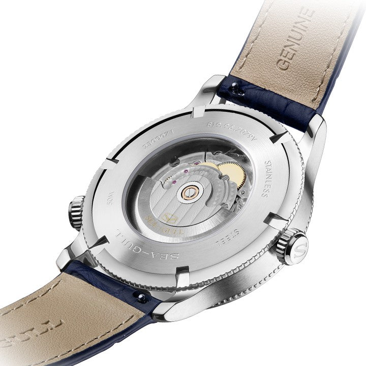 Sea-gull 819.95.7079V herreklokke blå GMT