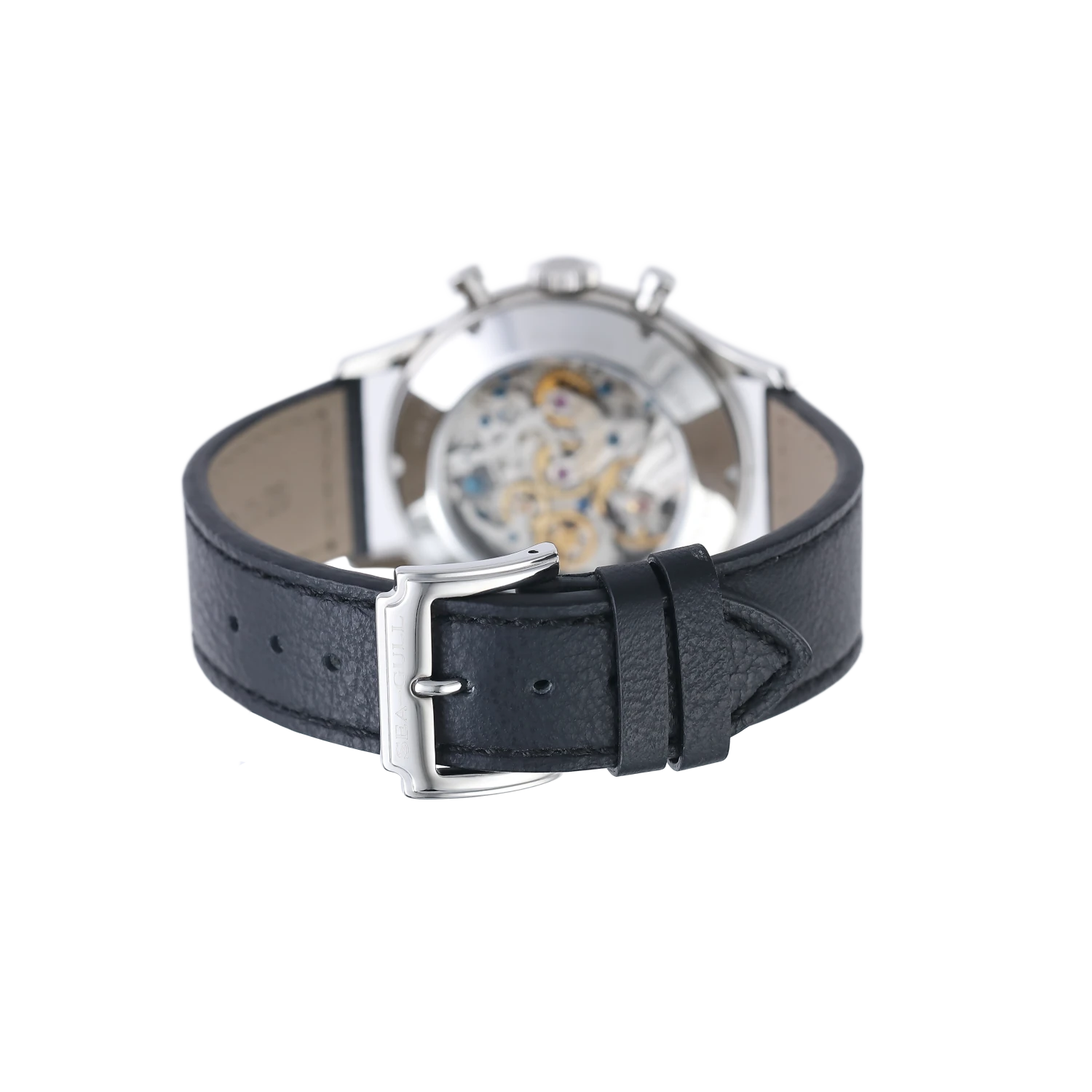 Sea-gull 1963 819.93.3011 kronograf laks 40mm pulsometer