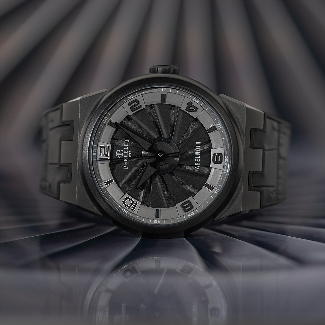 Perrelet Turbine Evo A4062 klokke sort limitert 50 stk