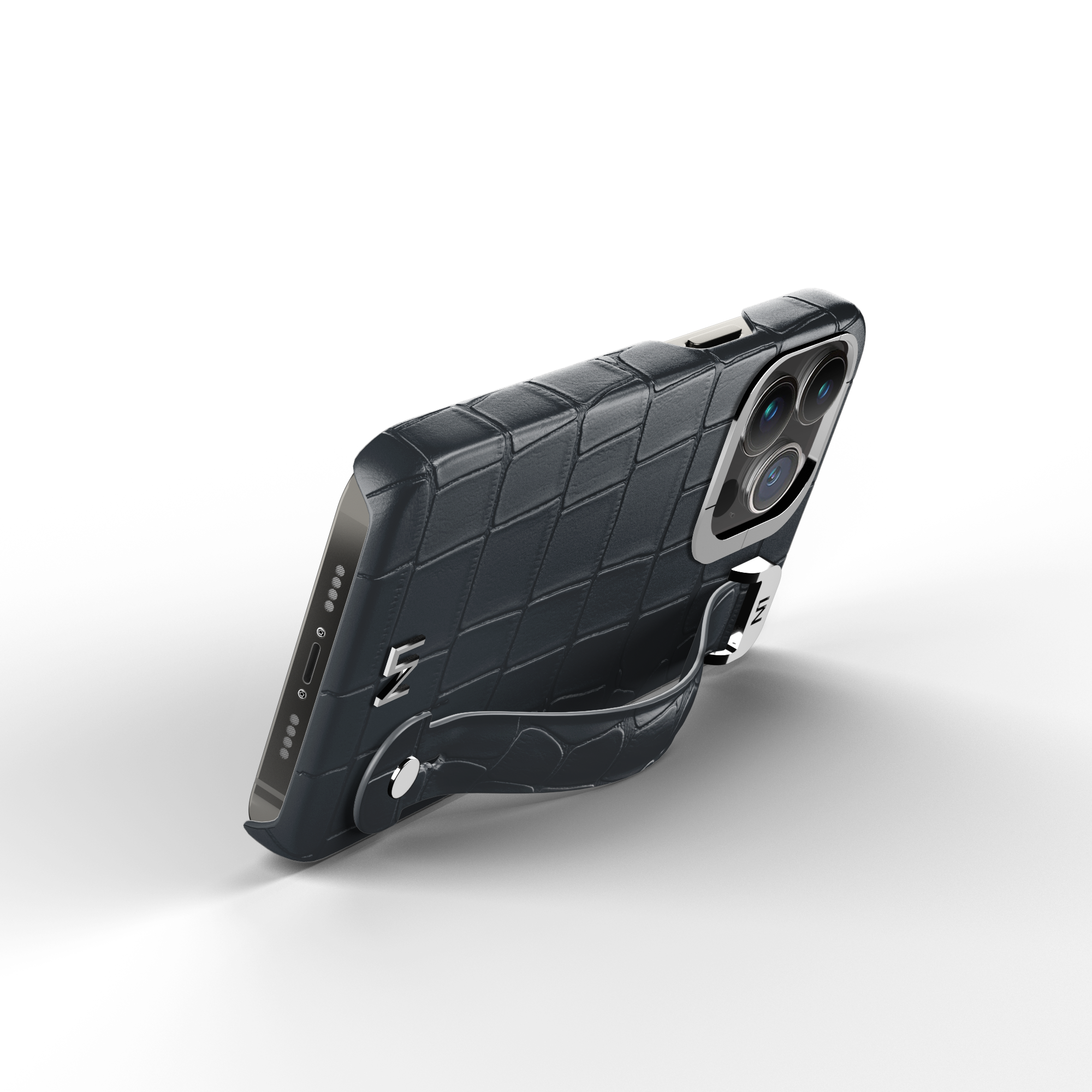 Label Noir iPhone 13 Pro deksel alligator avtakbar rem