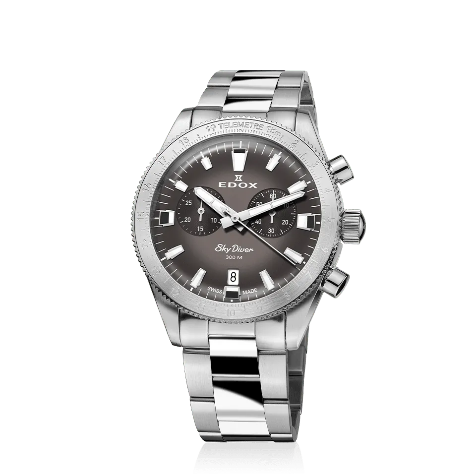 Edox Chronograph herreklokke kronograf