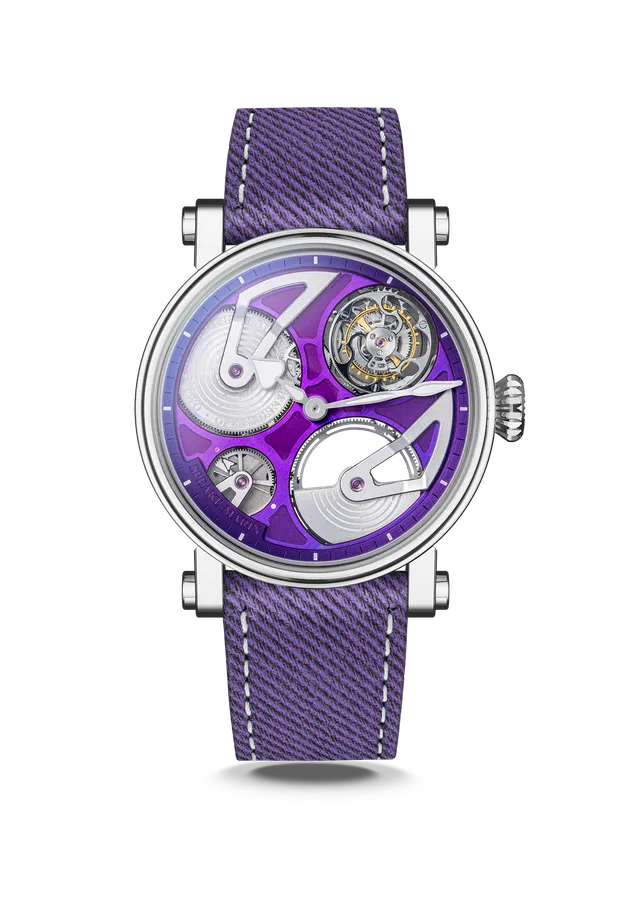 Speake-Marin Piccadilly Tourbillon klokke 42mm lilla