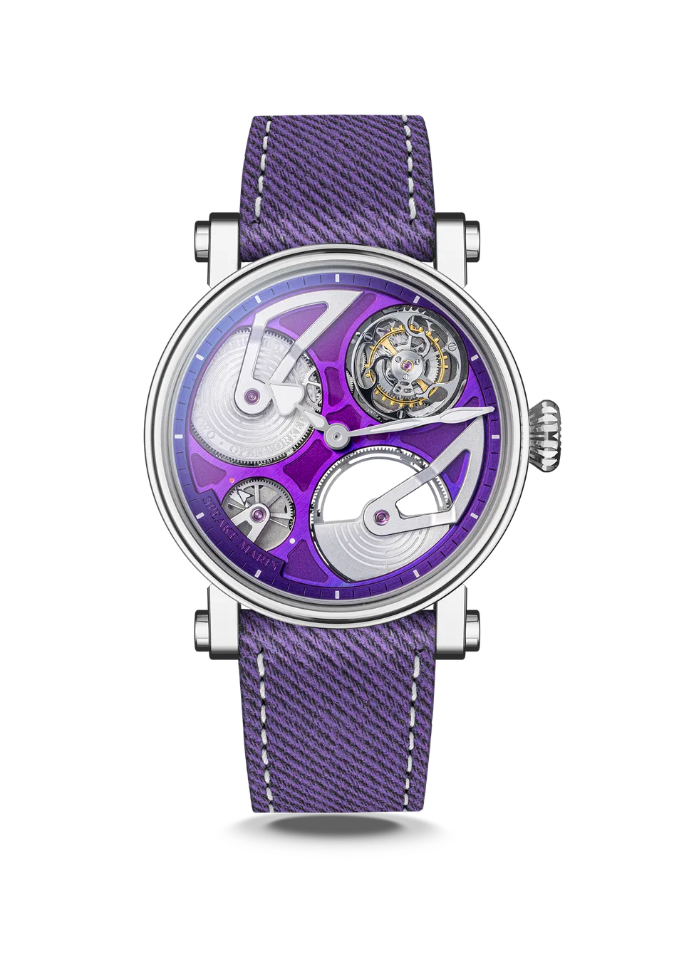 Speake-Marin Piccadilly Tourbillon klokke 42mm lilla
