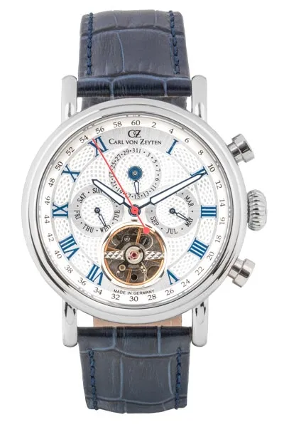 Carl von Zeyten Diersburg CVZ0088WHS automatisk klokke hvit 44 mm