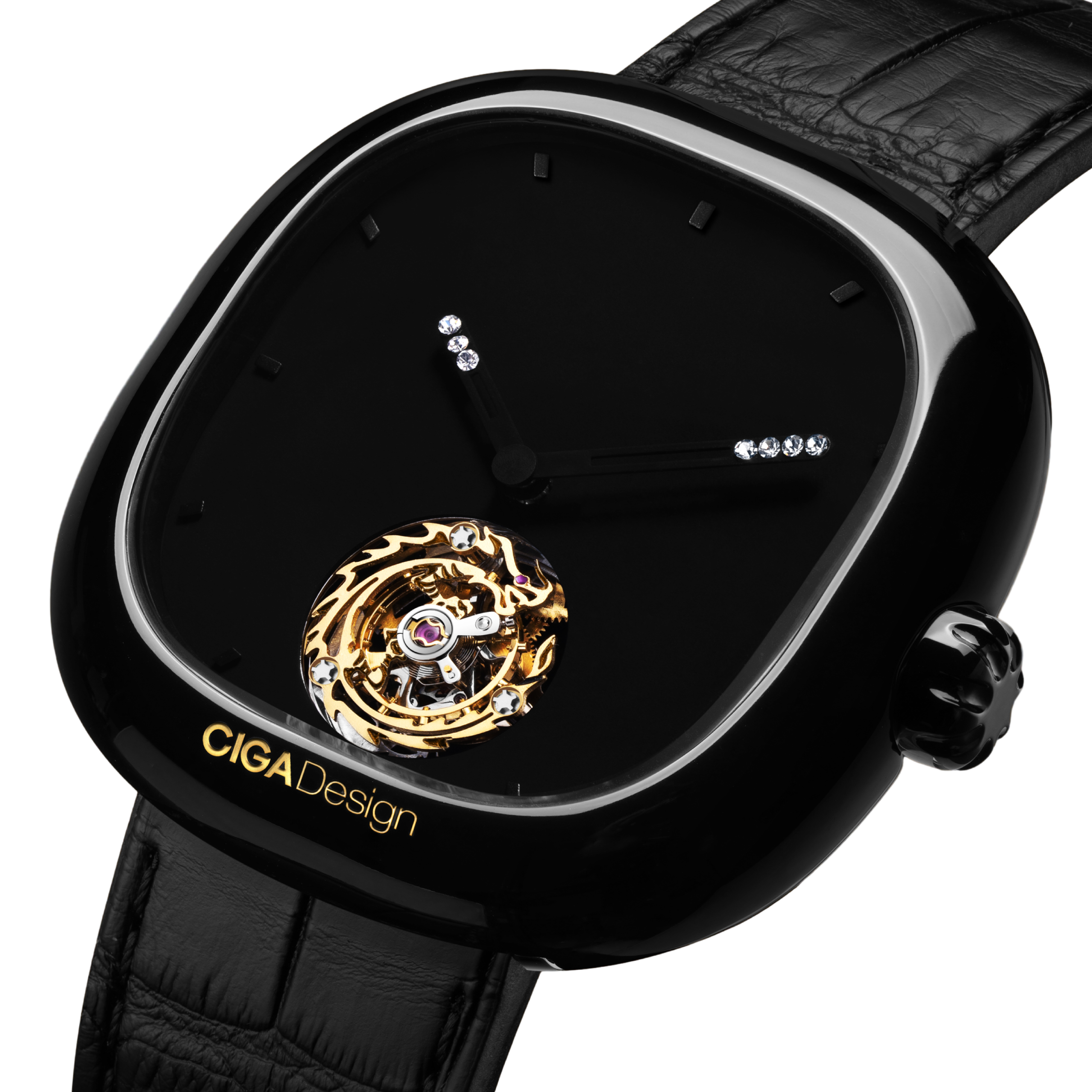 CIGA Design Zodiac Dragon tourbillon klokke super black