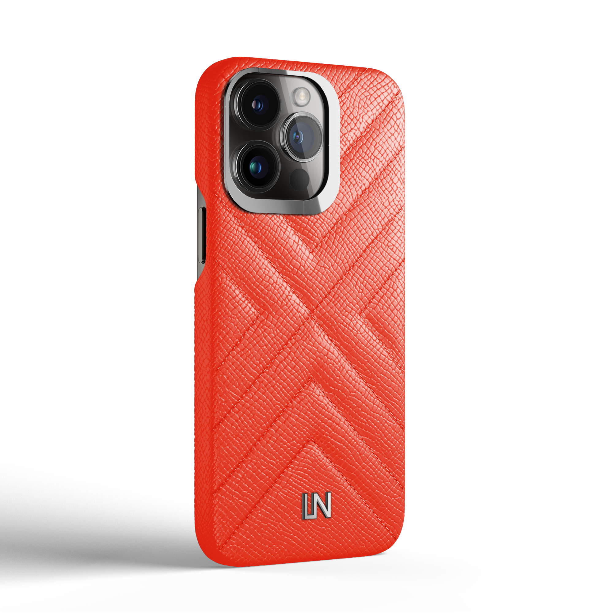 Label Noir iPhone 13 Pro quilted deksel svart kalveskinn