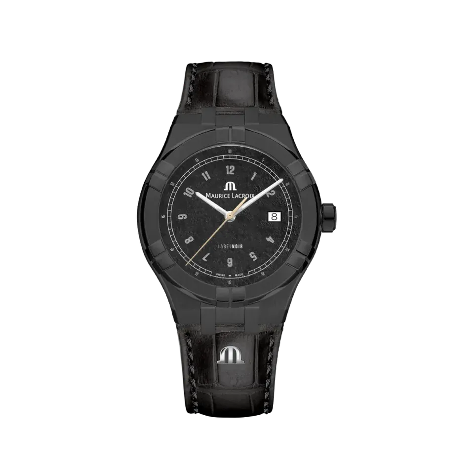 Label Noir Aikon Automatic 42MM klokke PVD sort lær