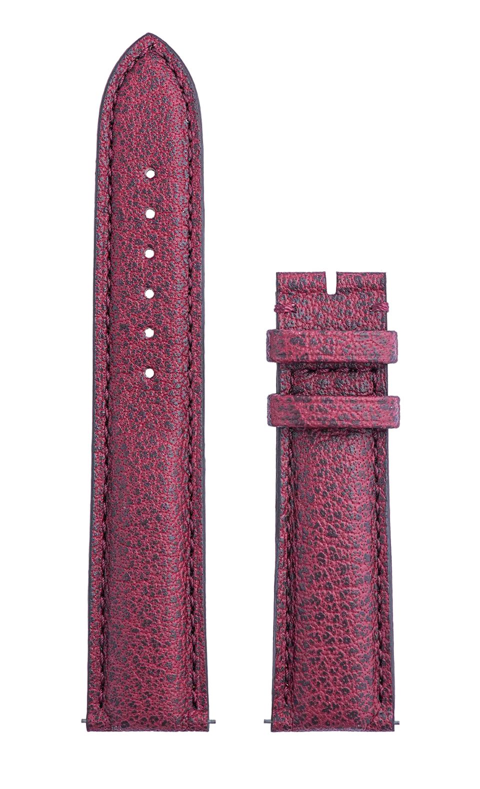 Speake-Marin Piccadilly Burgundy rem kornet skinn