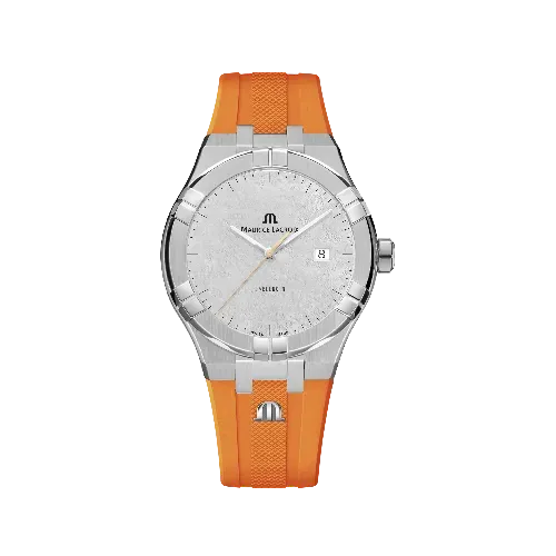 Label Noir Aikon Automatic 42MM klokke oransje gummirem