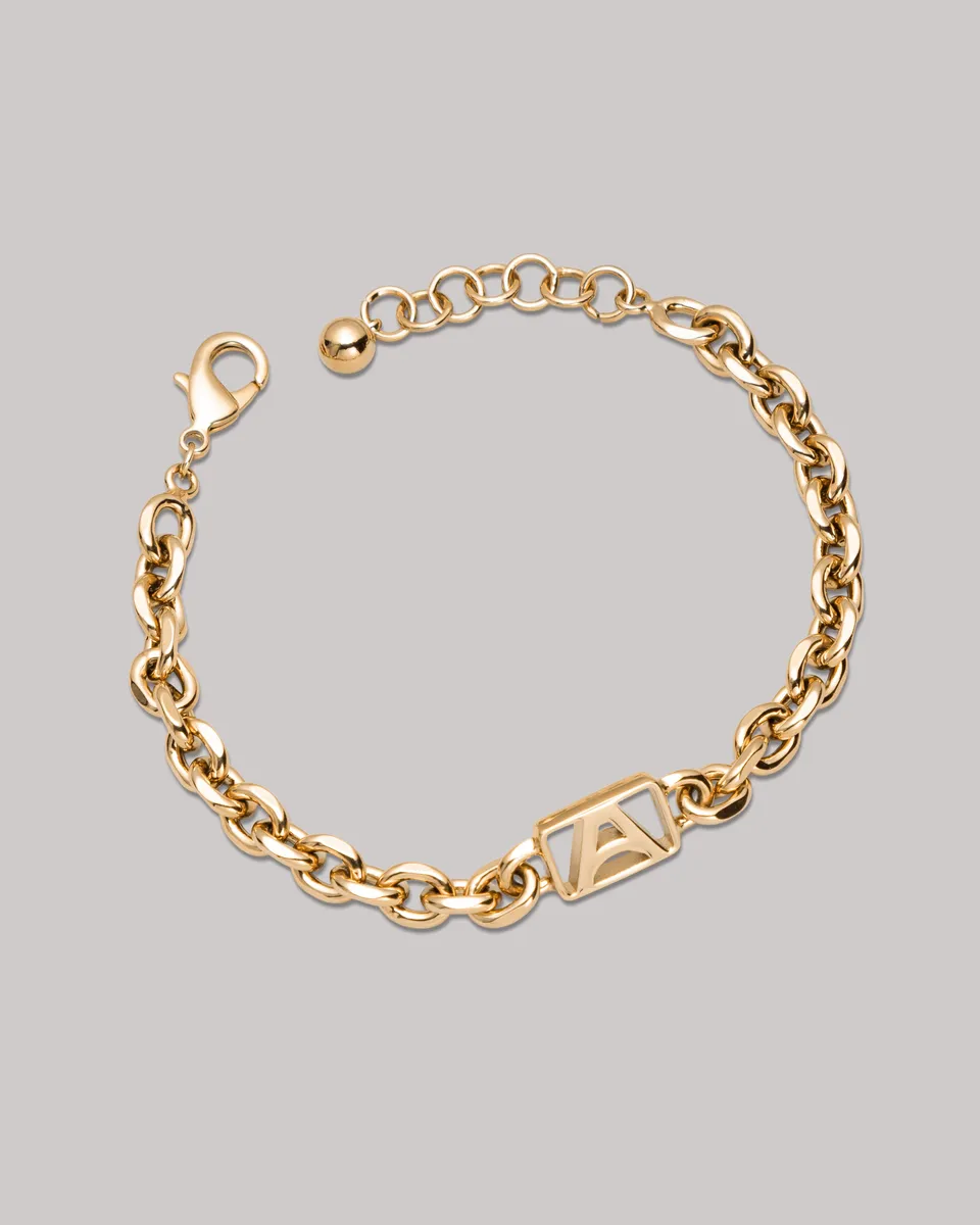 Armitron Link & Logo armbånd gull blankt damer