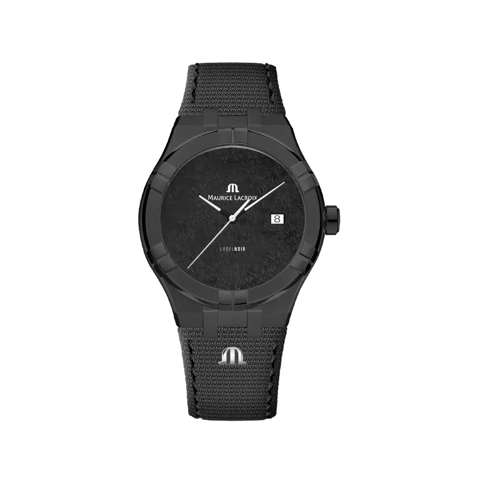 Label Noir Aikon Automatic 42MM klokke hvit tekstilrem