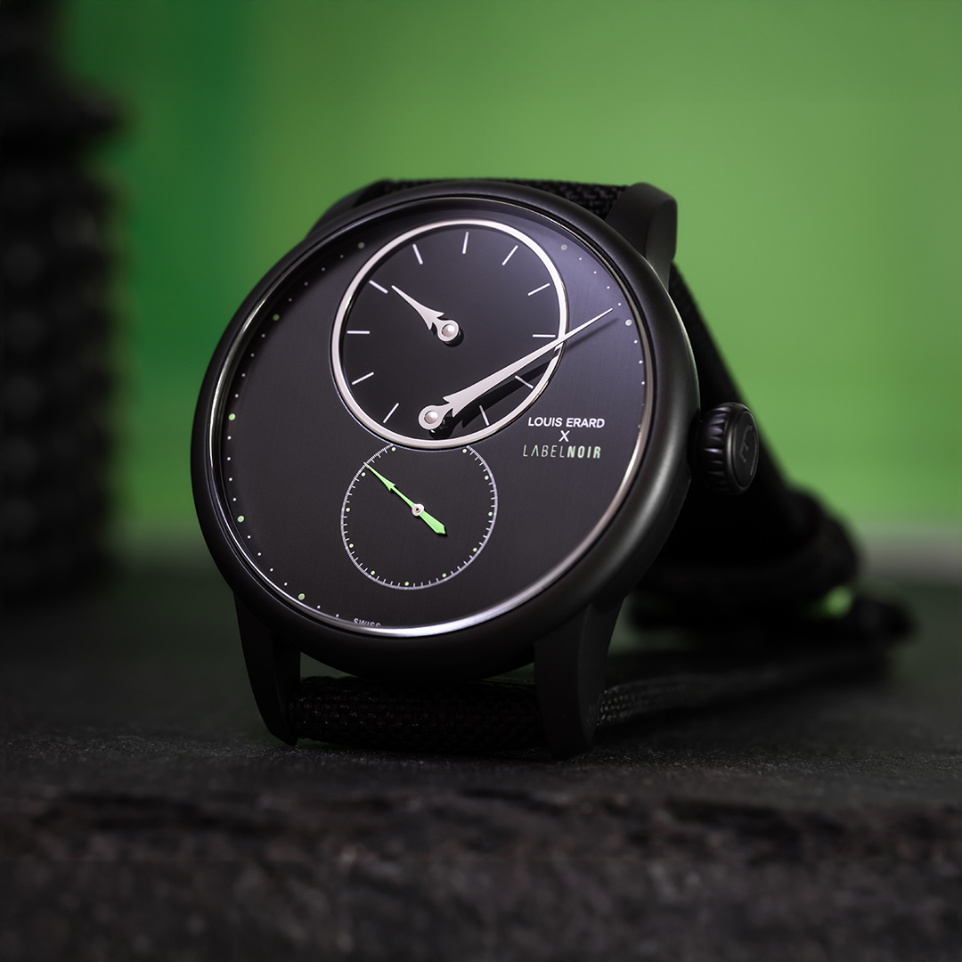 Label Noir Louis Erard Le Régulateur klokke limited edition
