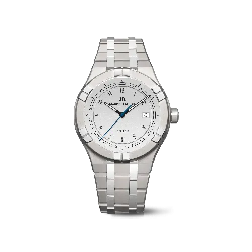 Label Noir Aikon Automatic 42MM klokke titan hvit microgroove