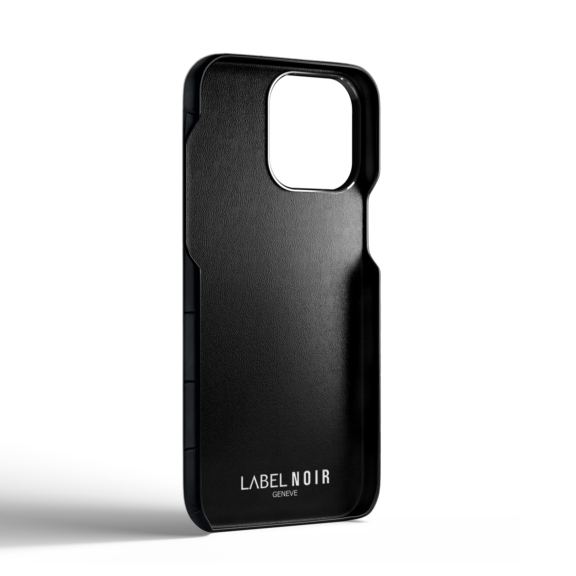 Label Noir iPhone 13 Pro deksel krokodille svart MagSafe