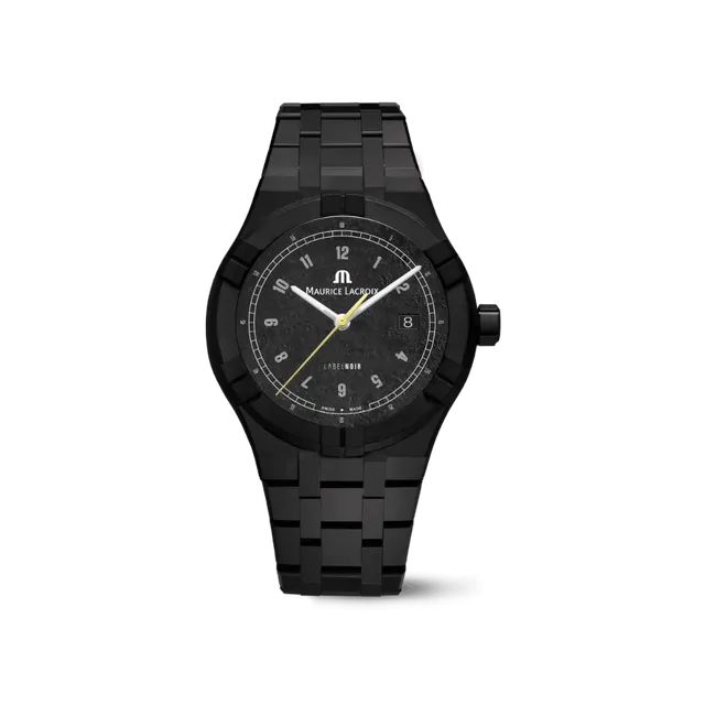 Label Noir Aikon Automatic 42MM klokke keramikk gul viser