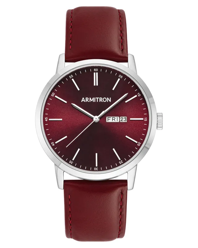 Armitron Miles herreklokke 42 mm burgunder brun