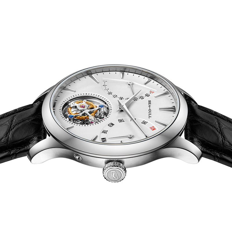 Sea-gull Artisan Heritage 818.12.8827 klokke hvit 42mm