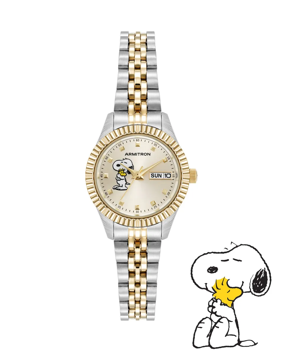 Armitron x Peanuts The Hug 24,5mm dameklokke tofarget