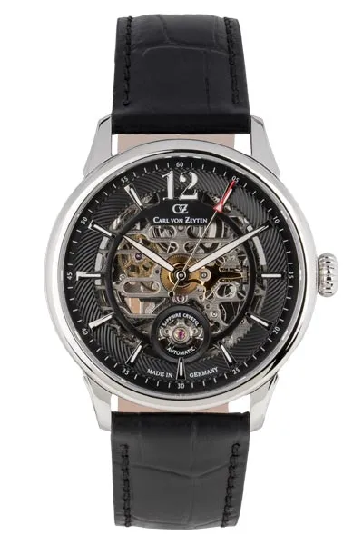 Carl von Zeyten Schramberg CVZ0080BKS automatisk klokke svart 43 mm