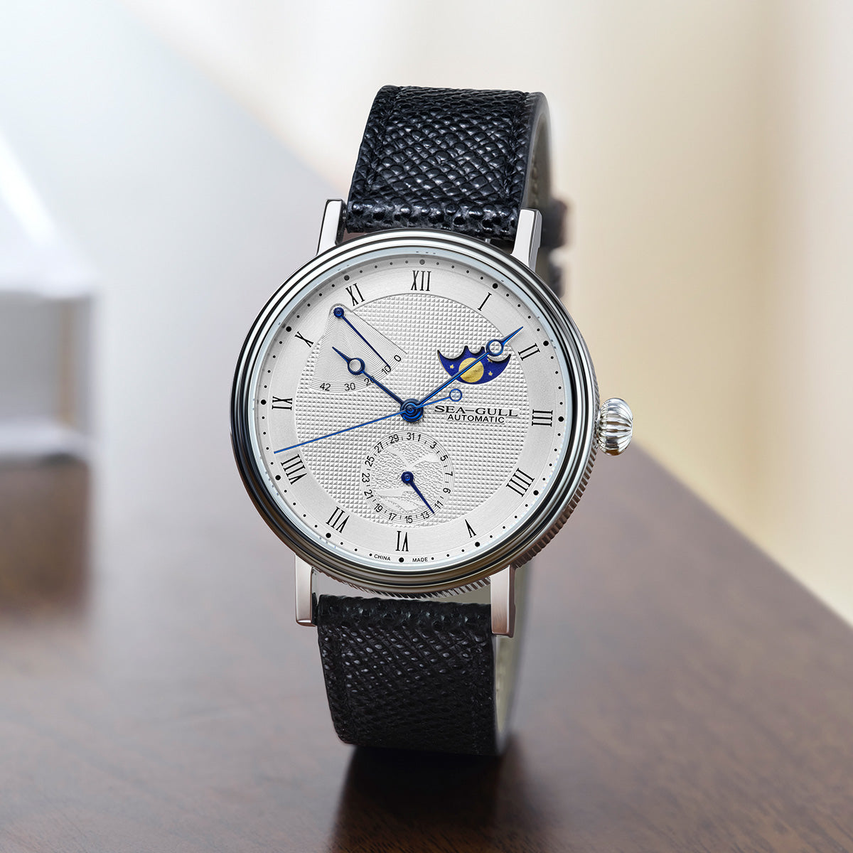 Sea-gull 819.11.6092 klokke hvit 41 mm