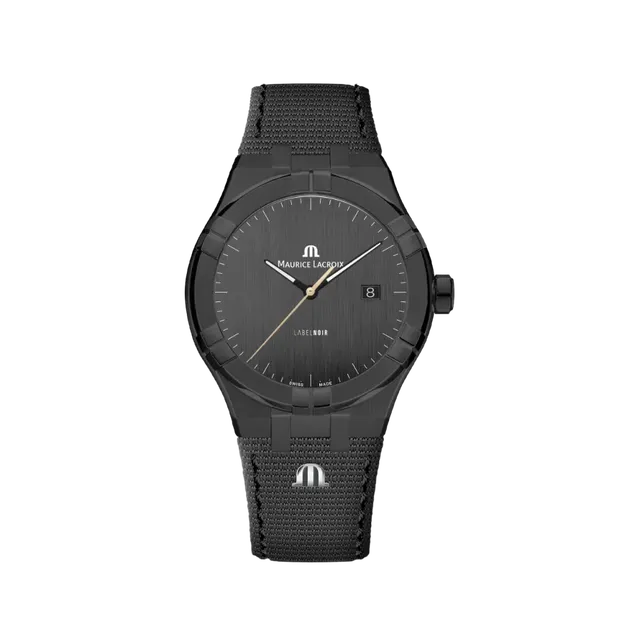 Label Noir Aikon Automatic 42MM klokke svart tekstilrem