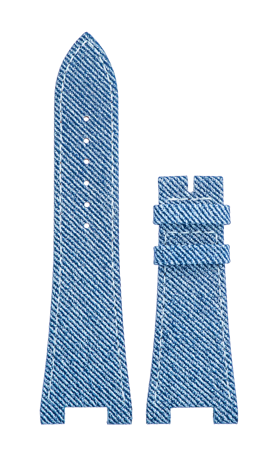 Speake-Marin Ripples Light Blue rem lyseblått skinn