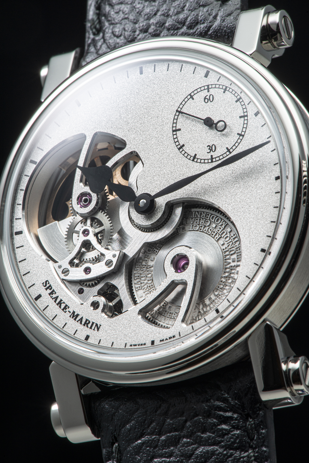 Speake-Marin Sandblasted Titanium klokke 42mm skjelett