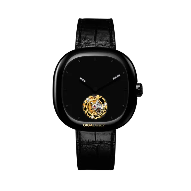 CIGA Design Zodiac Dragon tourbillon klokke super black