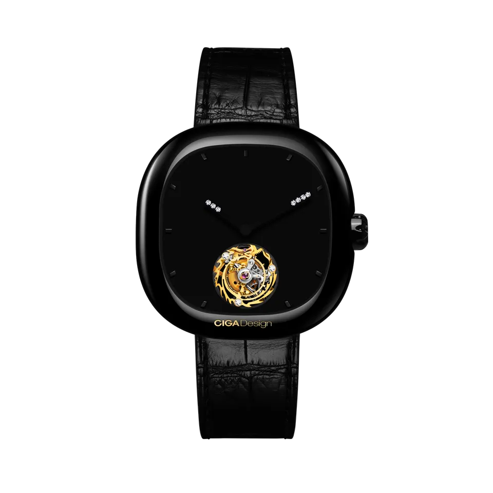 CIGA Design Zodiac Dragon tourbillon klokke super black