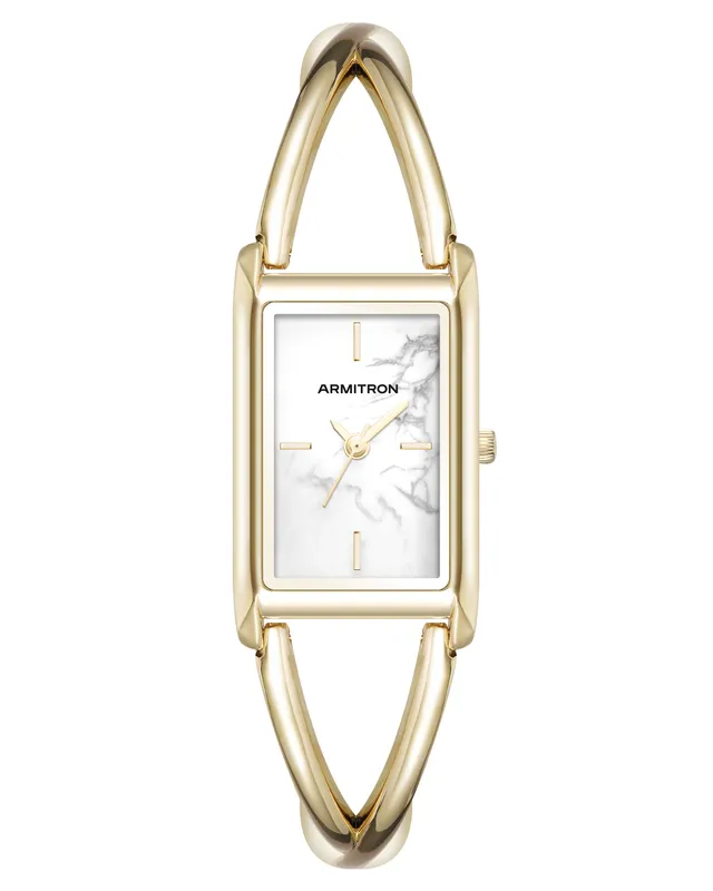 Armitron A-Bangle dameklokke 20mm gull rektangulær