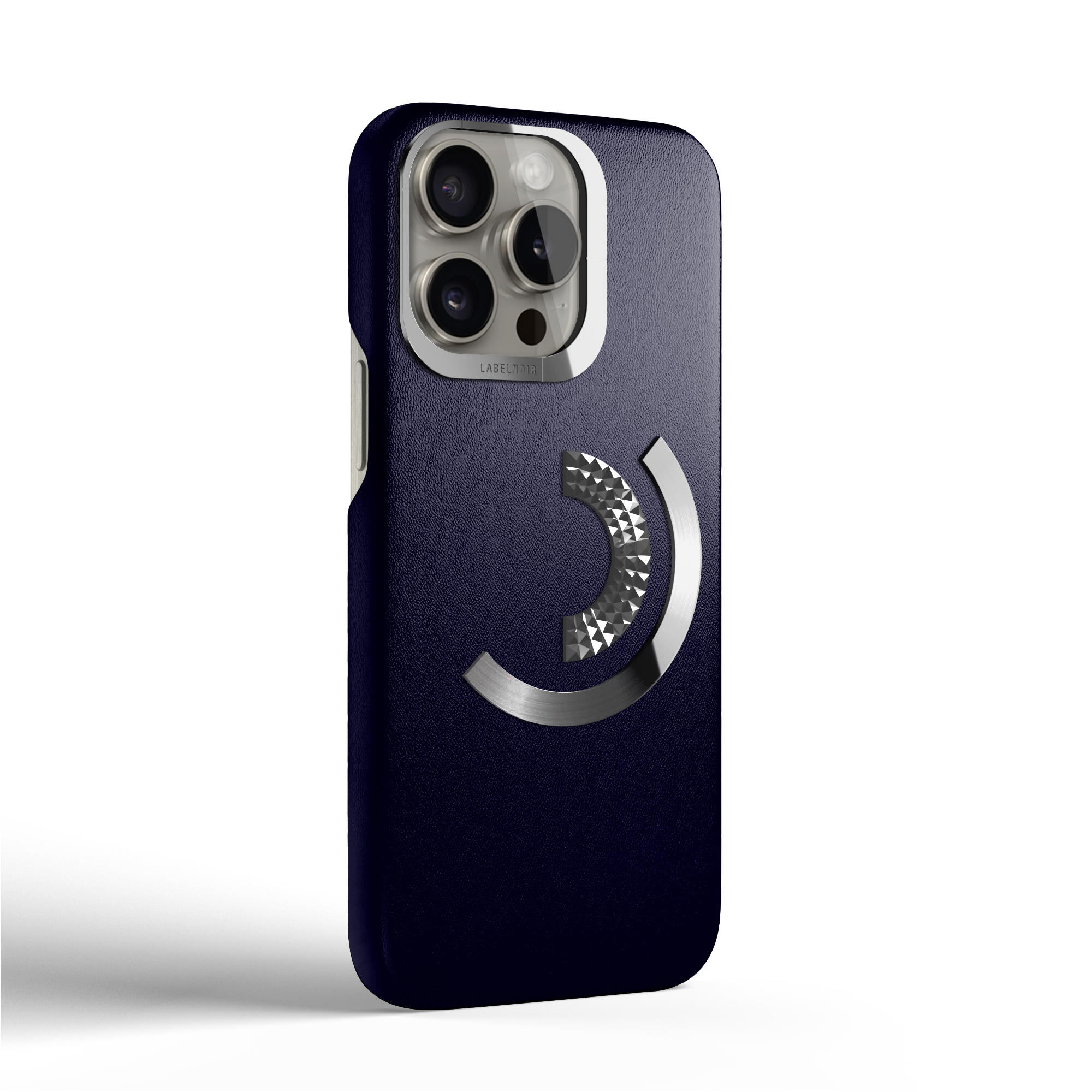 Label Noir Ornate iPhone 16 Pro deksel skinn svart stål