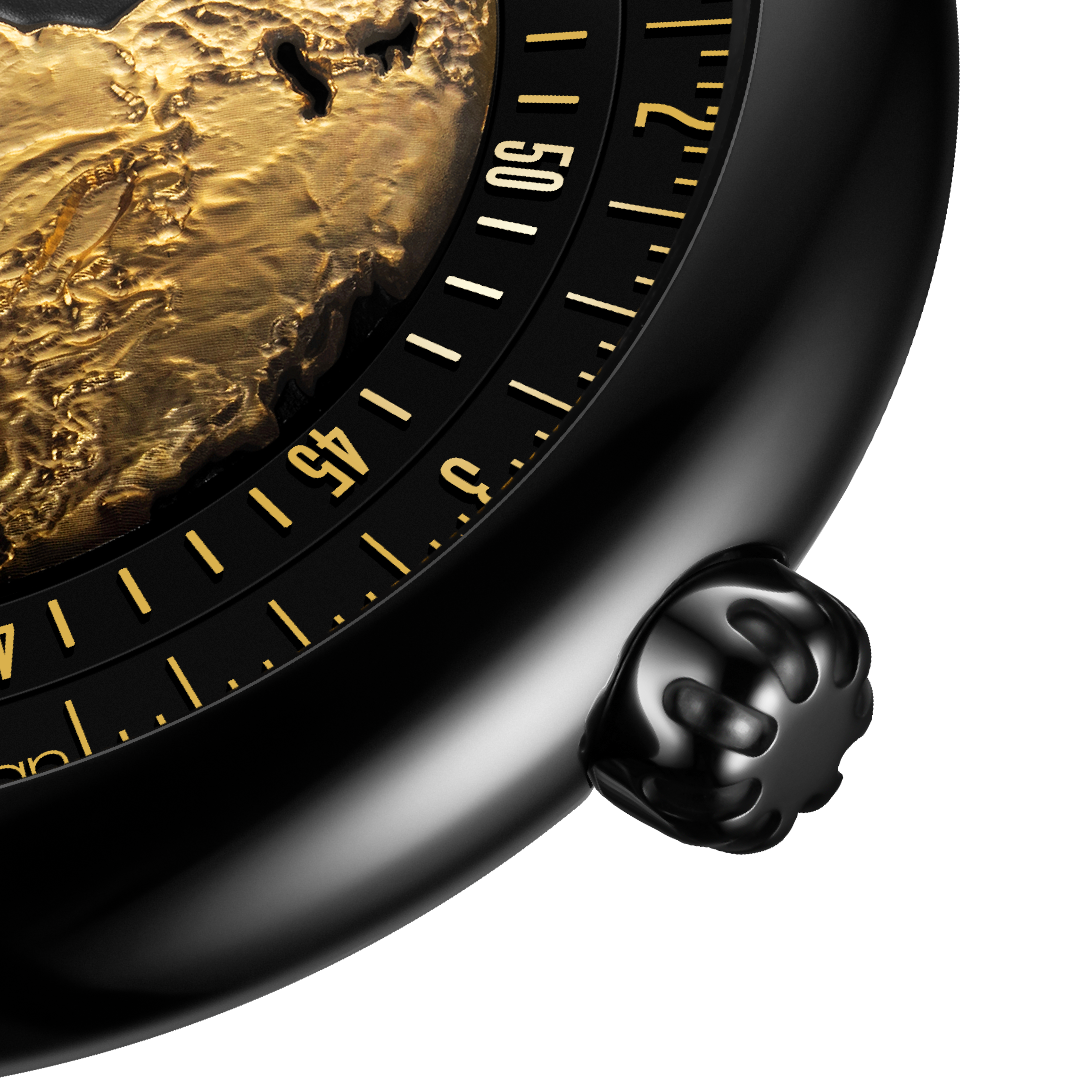 CIGA Design Blue Planet Gilded Age automatisk klokke 46mm gull