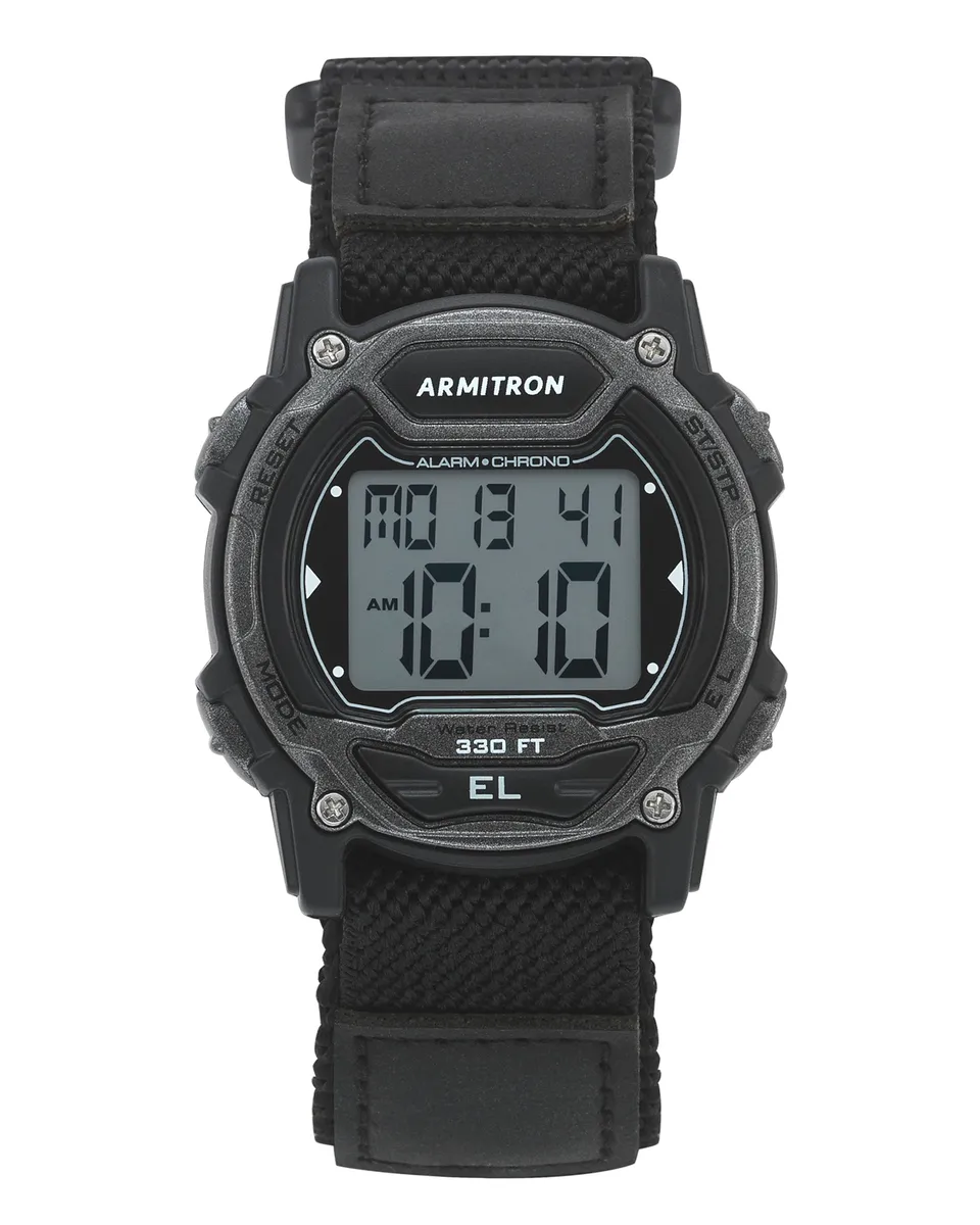 Armitron Sport digitalklokke 45/7004GBK svart nylon