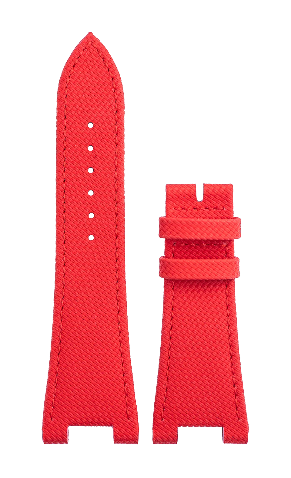 Speake-Marin Ripples klokkerem rød textile rubber