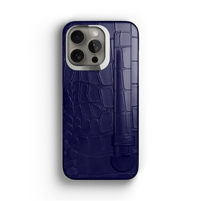 Label Noir Alligator iPhone 15 Pro deksel svart