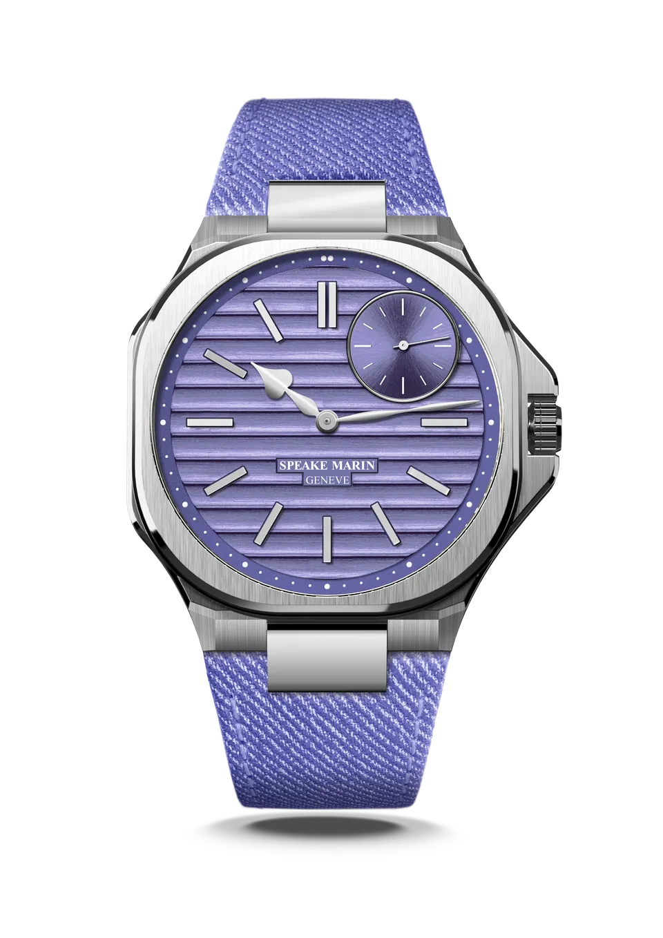 Speake-Marin Ripples Portobello klokke lavendel stål