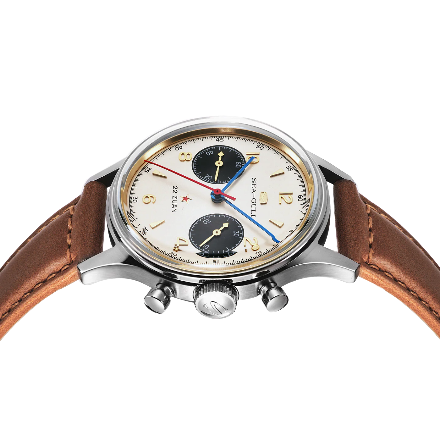Sea-gull 1963 Polar Night Panda Eye 37,3mm kronograf