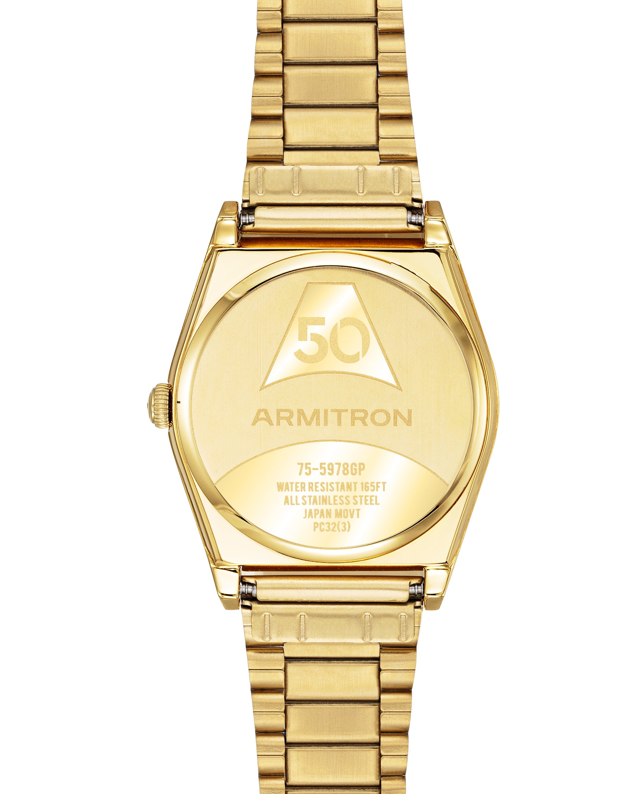Armitron 1975 dameklokke 35 mm gull limited edition