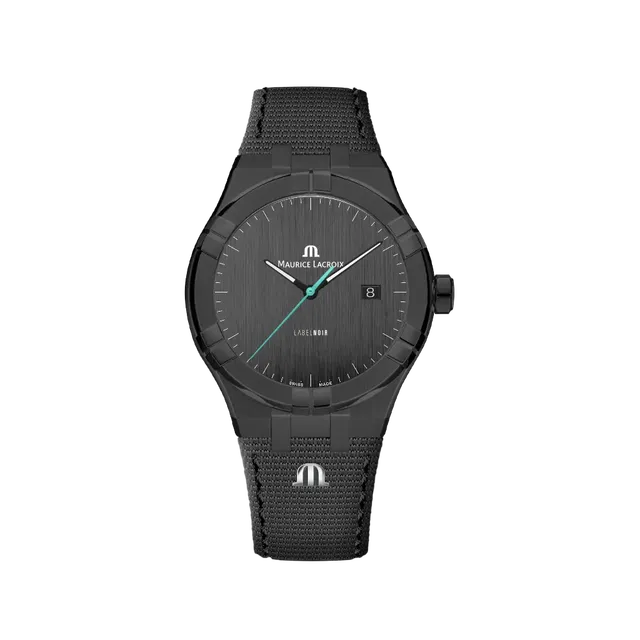 Label Noir Aikon Automatic 42MM klokke svart PVD blå sekundviser