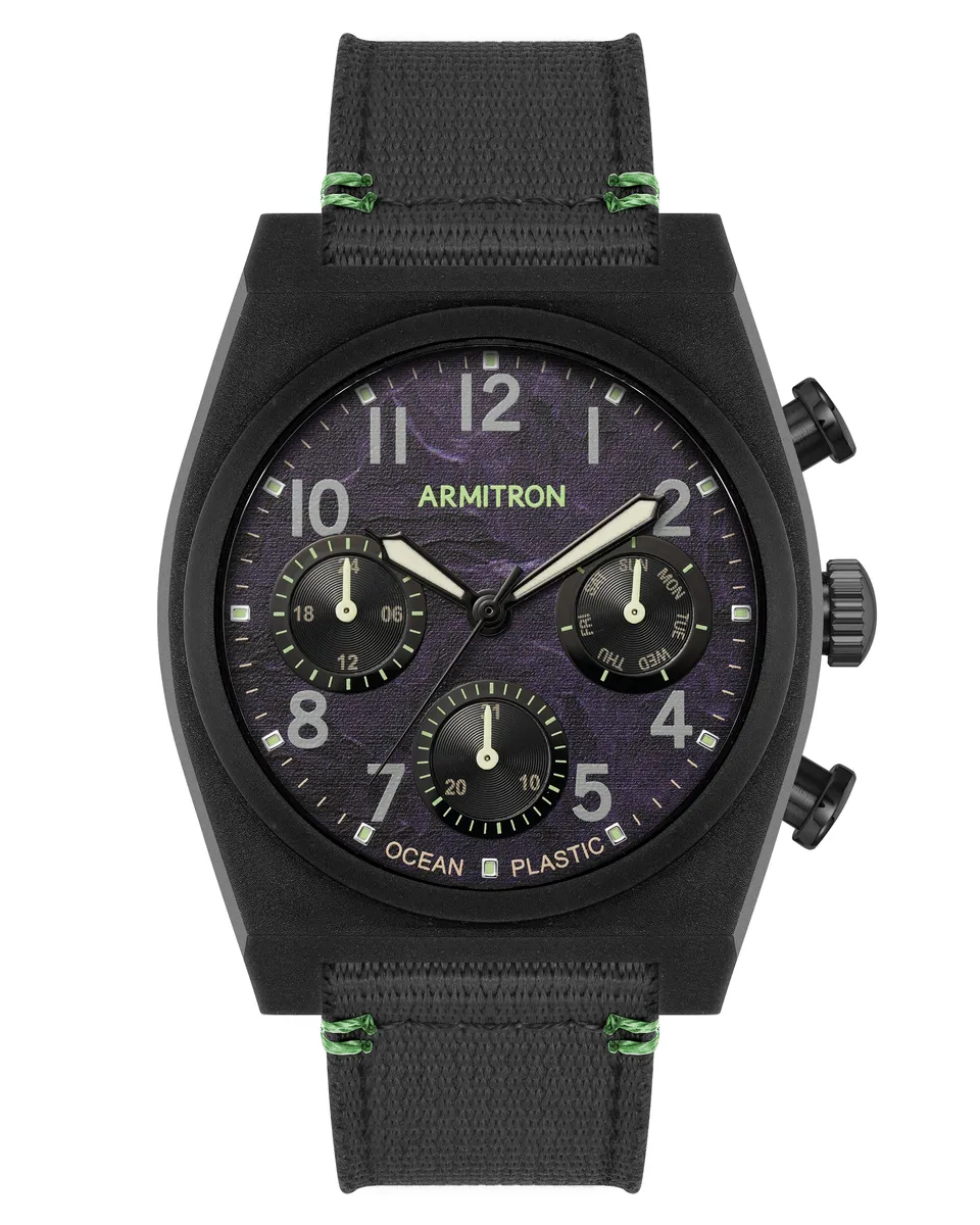 Armitron Wave 40mm klokke svart resirkulert