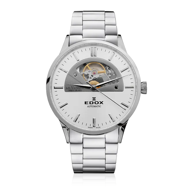 Edox Les Vauberts Open Heart Automatic klokke