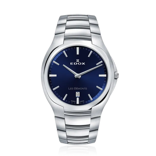 Edox Les Bémonts Ultra Slim Date dressklokke
