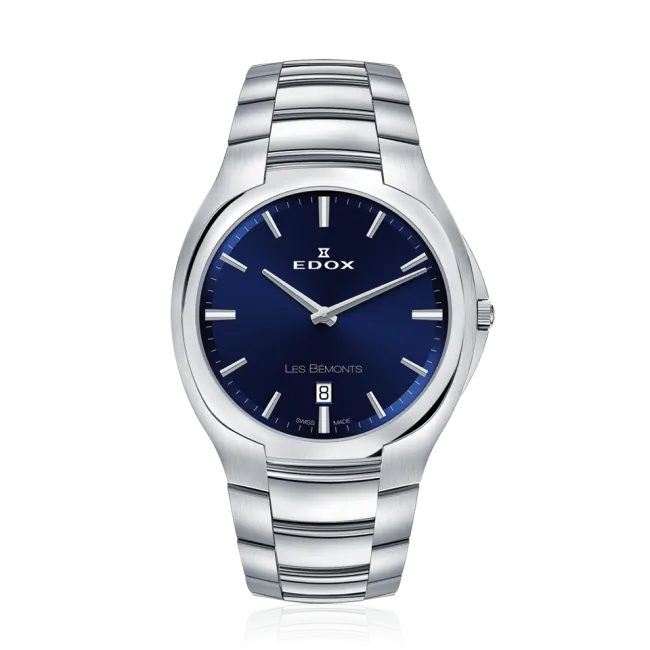 Edox Les Bémonts Ultra Slim Date dressklokke