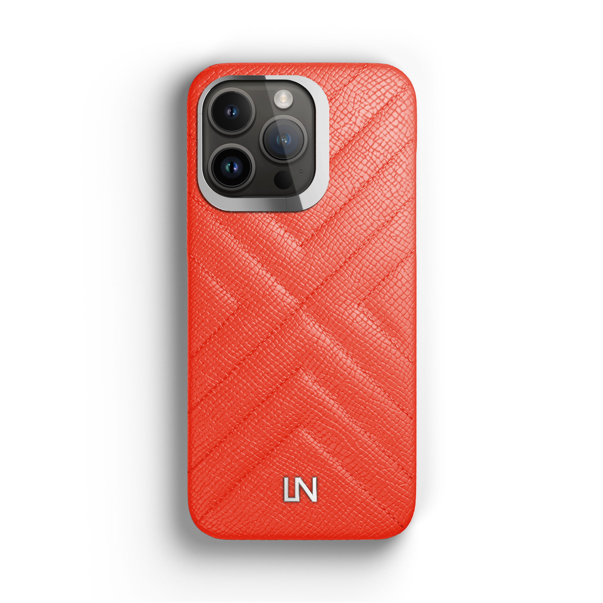 Label Noir iPhone 13 Pro Max deksel svart quiltet skinn