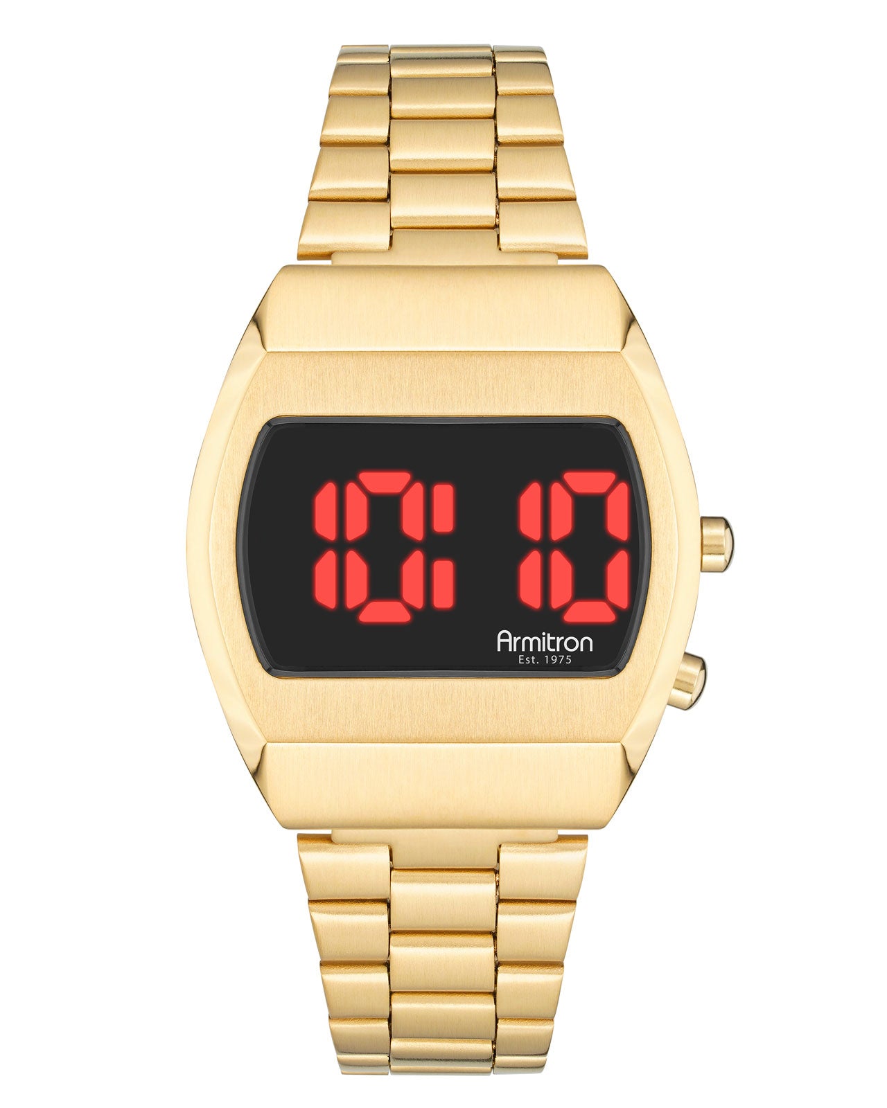 Armitron Griffy 37 mm digitalklokke gull/rød LED