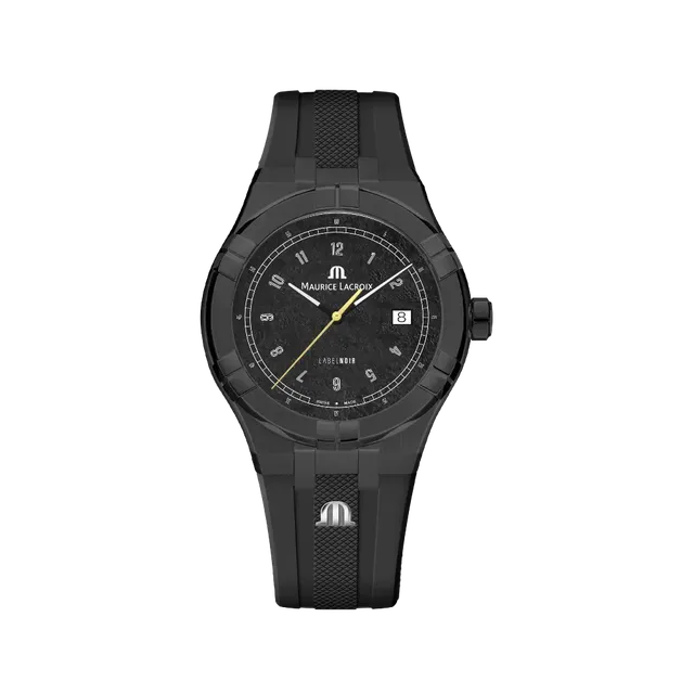 Label Noir Aikon Automatic 42MM herreklokke PVD laserrem gummi