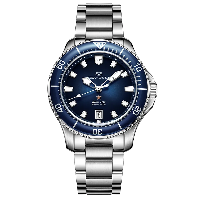 Sea-gull Ocean 816.22.1213 dykkerklokke blå 41 mm