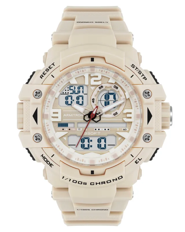Armitron Dual 52mm sportsklokke tan ana-digi