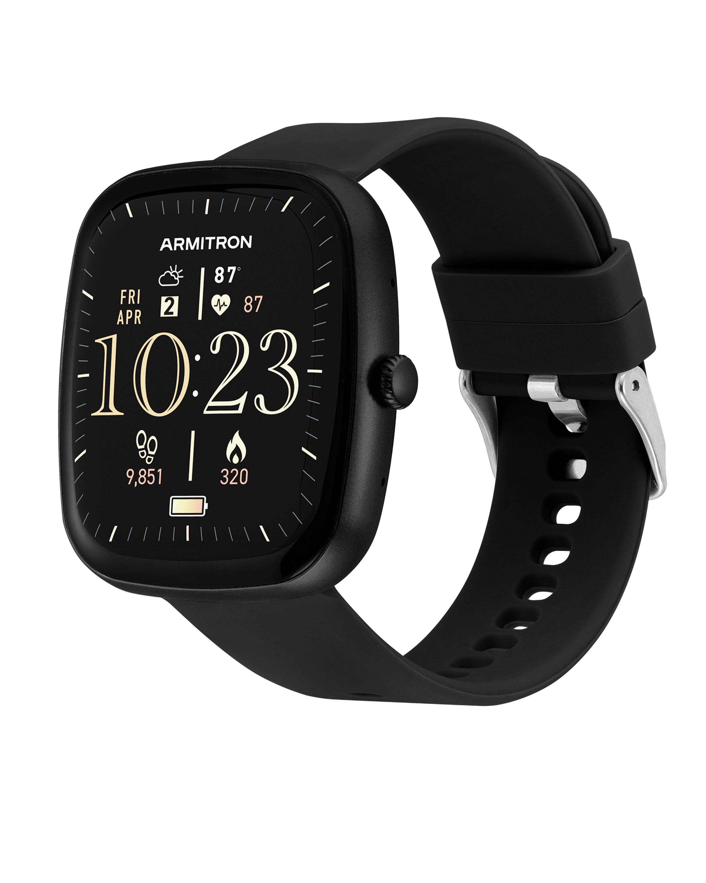 Armitron Lunar 45mm smartklokke sort silikon touch