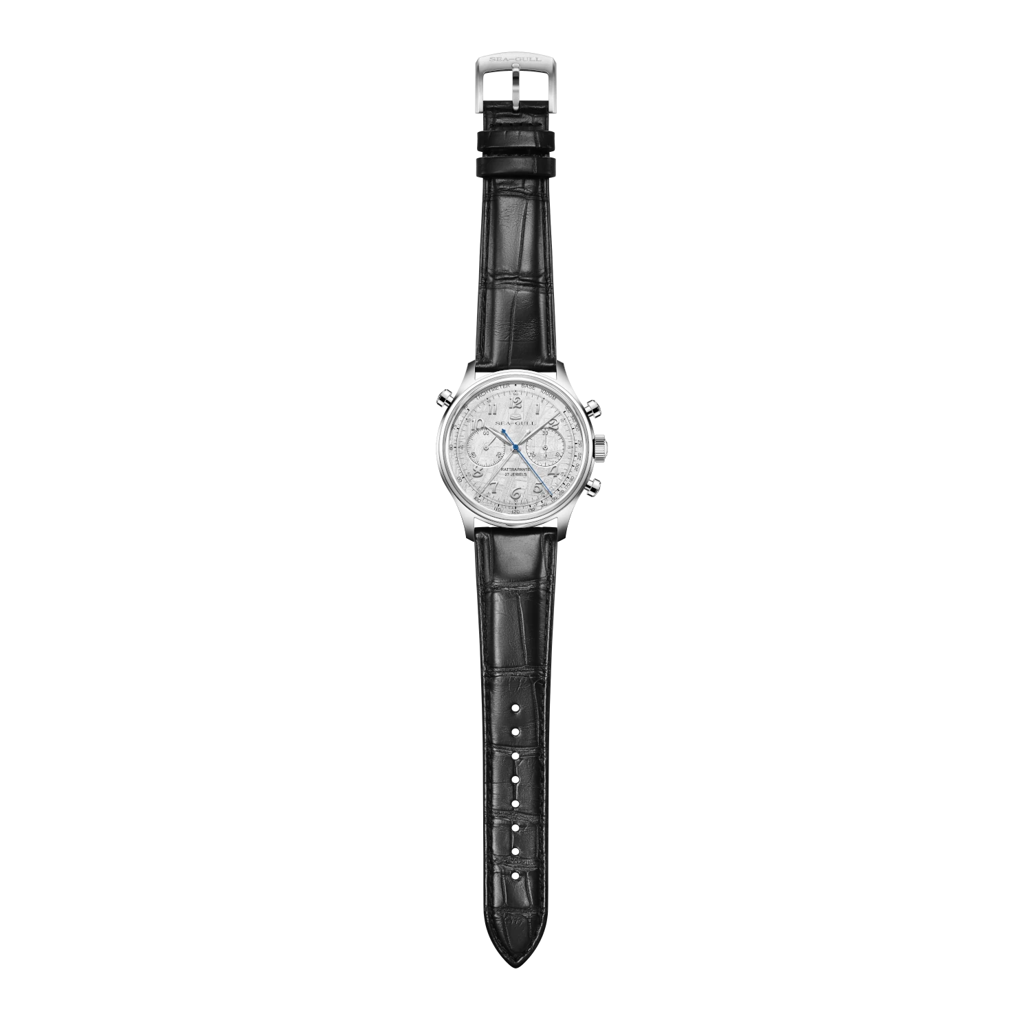 Sea-gull 418.43.1077 kronograf 42,5 mm meteoritt hvit